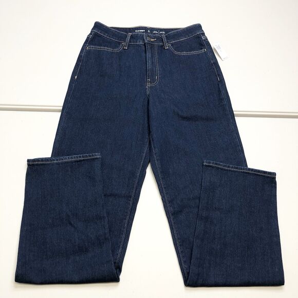 Old Navy Denim - Old Navy Womens Jeans Blue Denim High Rise WOW Straight Leg Stretch Size 6 Tall